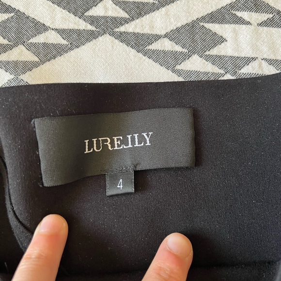 Lurelly Black Ski Cut Out Dress with High Slit size 4 - Picture 7 of 7